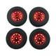 thumbnail image 1 of de plástico duro duraderas negro/rojo para 1/10 modelo RC camión (paquete de 4) - Rojo neumáticos Neumáticos rojos Sunnimix rc car truck neumáticos y ruedas, 1 of 8