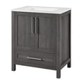 thumbnail image 3 of BridgePoint Home Daisy 30" Single Sink Bathroom Vanity in Grey with White Stone Top, 3 of 16