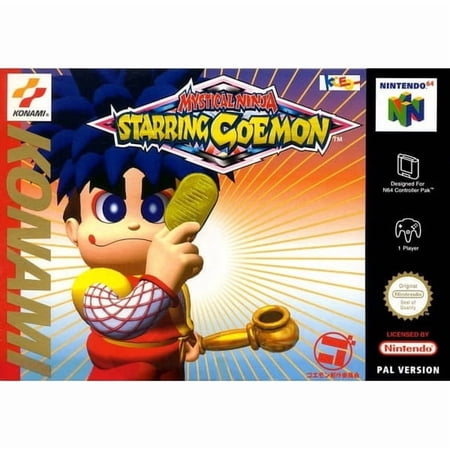 Mystical Ninja Starring Goemon-N64 Game Cartridge (US Version)