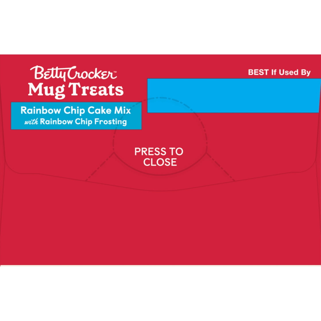 (6 pack) Betty Crocker Mug Treats Rainbow Chip Cake Mix with Frosting, 4 Servings, 13.9 oz.