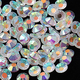 thumbnail image 4 of FloreceBien Diamantes de imitación de tamaño mixto con parte trasera plana, gemas de cristal redondas sin fijación por calor, cuentas de piedra de cristal para cara, uñas, ropa, zapatos, bolsos,, 4 of 5