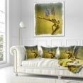 thumbnail image 3 of Designart Dragon Fly Watercolor Illustration - Animal Throw Pillow - 16x16, 3 of 5