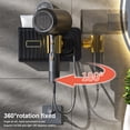 thumbnail image 4 of Toystoory Soporte para secador de pelo, estante de organización de pared giratorio de 360 ​​°, organizador de baño autoadhesivo, enrollador de Juegos de accesorios de baño Blanco, 4 of 6
