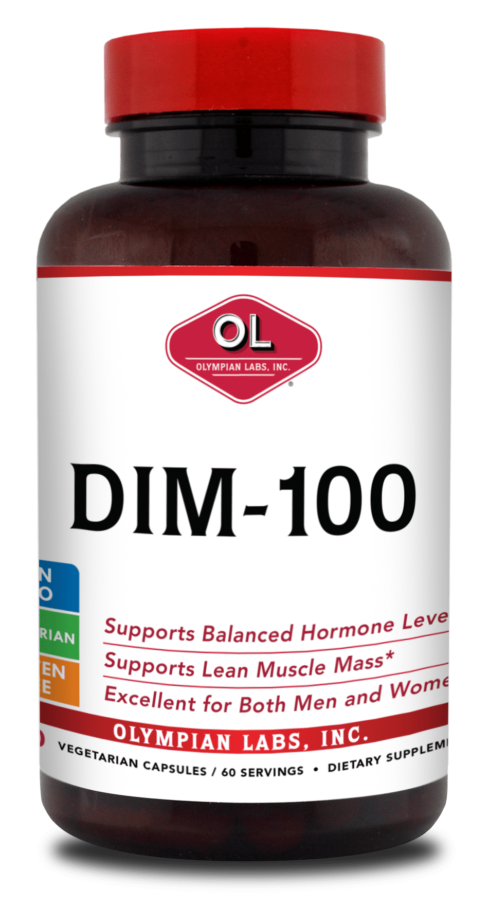 Olympian Labs DIM-100 Vegetarian Capsules, 60 count