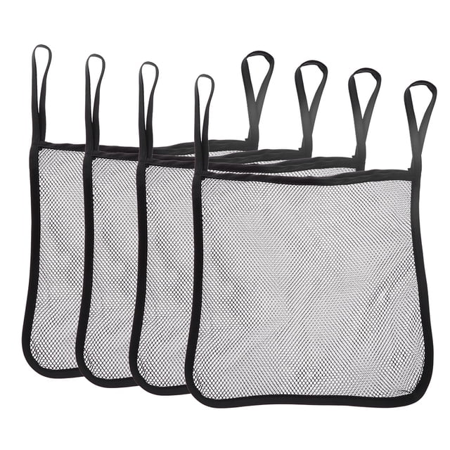4pcs Cochecito para Bebés Bolso Que Transporta Bolsas de Cochecito para Bebés Bolsita de Malla Accesorio Negro Empacado