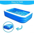 thumbnail image 5 of BN-LINK Inflatable Swimming Pool, 83’’ × 53’’ × 20’’ Large & Thickened Family Swimming Pool for Garden, Outdoor, Backyard, Suitable for Adults and Family, 5 of 6