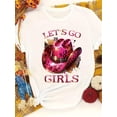 thumbnail image 1 of Women'S Western Cowboy Leopard Hat T-Shirt, Casual Crew Neck Short Sleeve Top, Knit Fabric, Regular Length, All-Season Fashion Tee For Adult, Men, Women, Teen, Teenager, Adolescent, Youth, 1 of 8