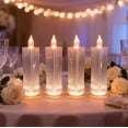 thumbnail image 5 of Diamond Plastic LED Flameless Candles for Home Table Decor, Battery Operated Fake Candle, 5 of 8