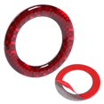 thumbnail image 4 of Carbon Fiber Switch Ring Trim Auto Interior Decor Carbon Fiber Start Stop Switch Ring Trim Ignition Key Hole Cover Refitting Fit For   2009-2013, 4 of 8