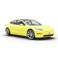 thumbnail image 6 of Rwraps Polka Dot Bumblebee Yellow Matte Vinyl Film Wrap 59in x 5ft Vinyl Vehicle Car Film Sheet Roll, 6 of 9