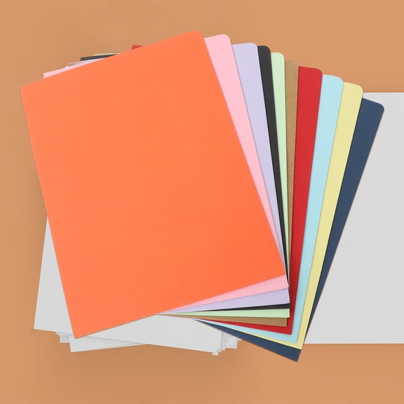 COMPUKAS Multifunctional Dual Pocket Paper Folders in Assorted Colors for Office and Home 10Pcs