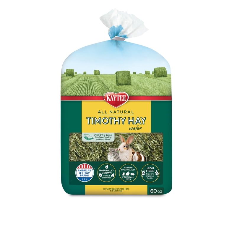 Kaytee Wafer Cut Timothy Hay, Easy Feeding, 60oz photo 1