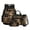 Deer American Flag Camo, variant on Horse Hunting Camo Print Backpack Set for Boys Middle-School Elementary Bookbags, 4Pcs School Bag with Lunch Bag Pencil Case Water Bottle Sleeve for School Travel Outdoor
