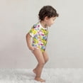 thumbnail image 4 of Yiaed Tropical Pineapples Print Infant Climbing Short Sleeve Onesie One-Piece Baby Bodysuit Clothes 0-12 Months -9M, 4 of 6