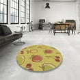 thumbnail image 4 of Ahgly Company Machine Washable Indoor Rectangle Transitional Bright Gold Yellow Area Rugs, 5' x 7', 4 of 7
