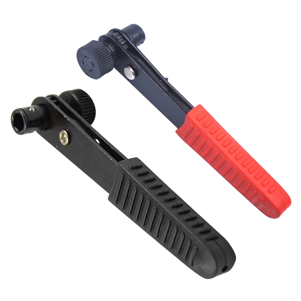 1/4" Reversible Ratchet Wrench Screwdriver Bit Rod Socket Spanner Hand DIY Tool 