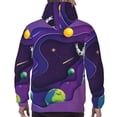 thumbnail image 7 of Fotbe Men's Hoodie with Astronaut Pattern - Kangaroo Pocket Pullover Hooded Sweatshirt, Perfect for Daily Wear, Travel, and Home-X-Large, 7 of 7