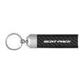 thumbnail image 2 of Dodge Scat-Pack Challenger Real Carbon Fiber Key Chain with Black Stitching, 2 of 4