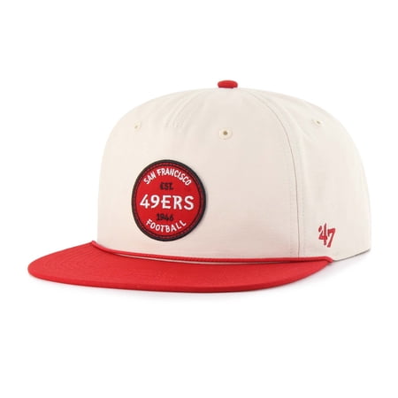 Men s 47 Natural San Francisco 49ers Payson Captain Adjustable Hat
