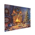 thumbnail image 3 of 12x16 inch Warm Closets & Christmas Trees Oil Painting Canvas,Family Kitchen Wall Decor Accessory,Man Cave,Kitchen,Living Room,Restaurant Decorative Paintings,Enchanting Festival Decor Gifts, 3 of 6