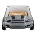 thumbnail image 2 of Furniture of America Rugged Kids Plastic Twin Pick-up Truck Bed with LED and Sound, Gray, 2 of 8
