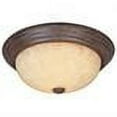 thumbnail image 3 of Designers Fountain 11 inch 2-Light Warm Mahogany Flush Mount Ceiling Light, 1257S-WM-AM, 3 of 4