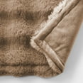 thumbnail image 4 of (2 pack) Better Homes & Gardens Brown Texture Faux Fur Throw, 50" x 72", Adult/Teen, 4 of 7