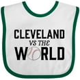 thumbnail image 3 of Inktastic Cleveland Vs. the World with Baseball Boys or Girls Baby Bib, 3 of 4