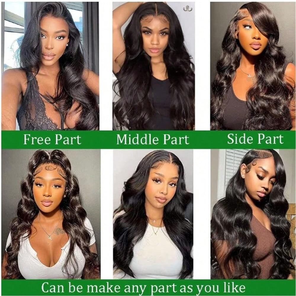 13x4 Body Wave Lace Front Wigs 16-22 Inch Pre Plucked Indian Human Hair Swiss Lace Wigs