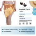 thumbnail image 7 of Bingfone Not All Those Who Wander Are Lost2 Women's Sarong Swimsuit Cover Ups Bathing Suit Coverups Chiffon Beach Wrap Skirts, 7 of 7