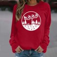 thumbnail image 1 of Nouveau Womens Summer Tops 2023 Shirts Col Rond Manches Longues Tops Imprimé Régulière Coupe Décontractée Sweat Oversize for Women, 1 of 6