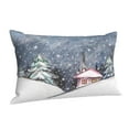 thumbnail image 2 of Kll Winter Landscape Pillow Covers Envelope Closure,Super Soft And Cozy Fuzzy Fleece Pillow Case Cover 16"X24", 2 of 9