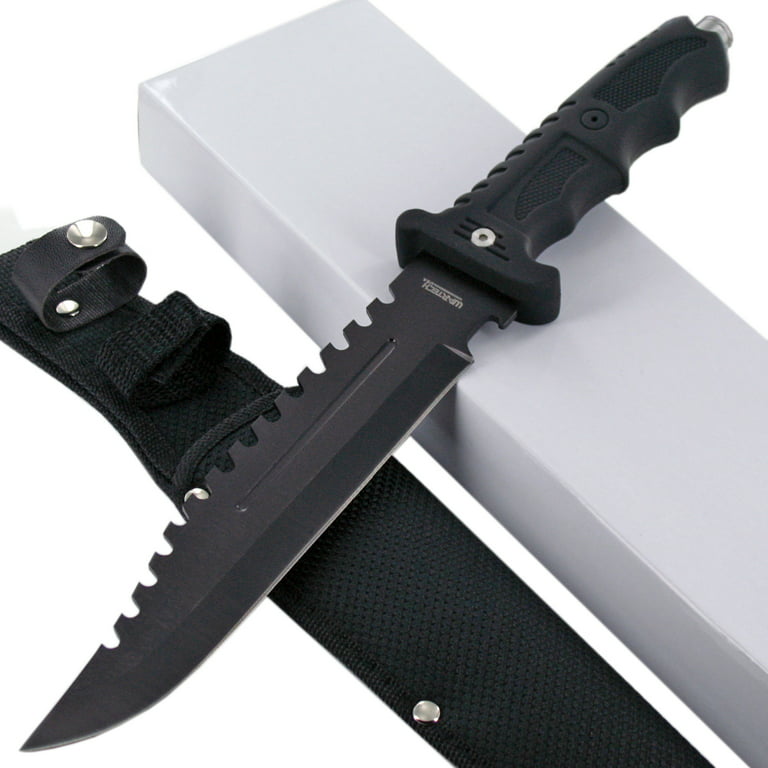 13 Fixed Blade Tactical Hunting Fishing Survival Knife w/ Sheath Bowie  Camping 