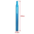 thumbnail image 7 of Lightweight Straight Seat Post Extender Bike Seatpost - Blue 31.6x350, as described, 7 of 7