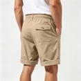 thumbnail image 4 of EOYWHK Casual Shorts for Men Casual Elastic Waist Summer Shorts for Men Soft Lightweight Breathable Sports Shorts for Running Jogging Outdoor Active Yellow XXL, 4 of 6