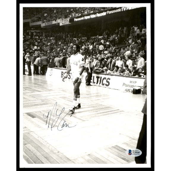 M.L. ML Carr Autographed 8x10 Photo Boston Celtics Vintage Beckett BAS #T29107