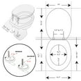 thumbnail image 5 of 18-Inch Black Elongated Toilet Seat With Leopard Print, 5 of 6