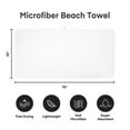 thumbnail image 6 of JML 2-Pieces Coral Fleece Large Bath Towel Set For Bathroom, Quick Dry Ultra Absorbent 40"x80", 6 of 7