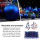 thumbnail image 5 of Bearachild 30 piezas de bolas de Navidad adornos inastillables decoraciones para árboles de Navidad juego de bolas colgantes para decoración de fiesta de Kits de decoración para fiestas azul real Bearachild HA007626-12B, 5 of 6