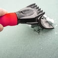 thumbnail image 4 of SCRUBIT Compact Ice Scraper Tool Foam Grip Snow Scraper for Car Windshield, Red, 4 of 7