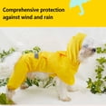 thumbnail image 3 of Professional Pet Raincoats Smooth Small Medium Dogs Rain Coat Waterproof Jacket Fashionable Puppy Clothes Summer Hoodies L, 3 of 10