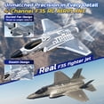 thumbnail image 3 of Avión RC DEERC F35 sin escobillas de 4 canales con estabilizador giroscópico, 3 of 8
