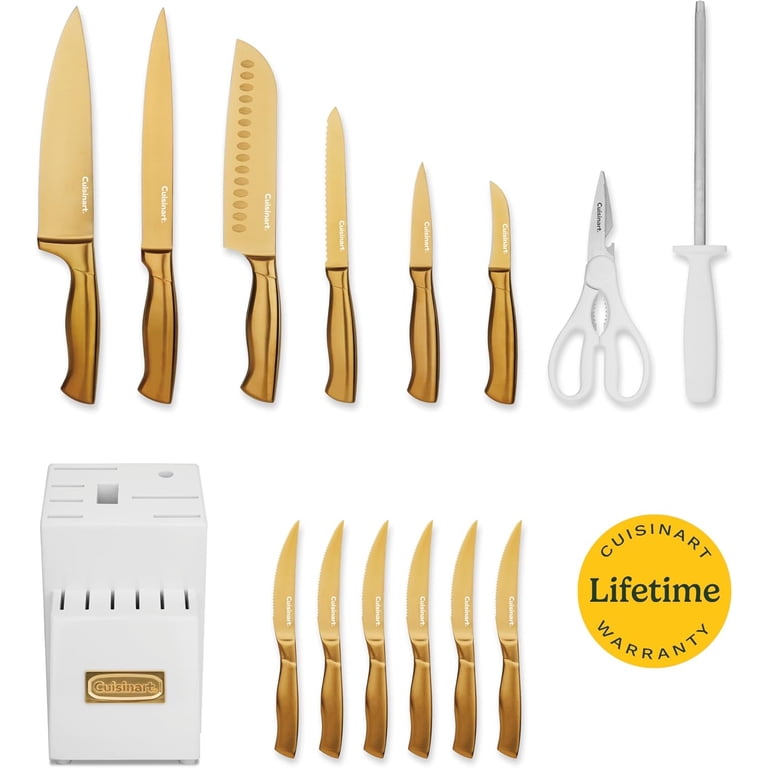 Cuisinart, Knife Set, 15pc Block with Steel Blades - Walmart.com
