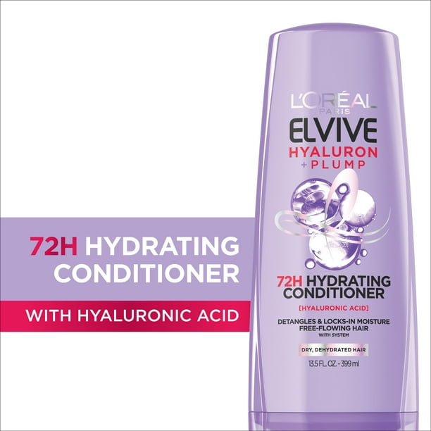 L'Oreal Paris Elvive Hyaluron + Plump, Hydrating Conditioner, for Dry Hair,   fl oz 