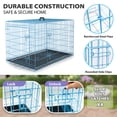 thumbnail image 7 of YRLLENSDAN 48 inch XXL Dog Crate Extra Large Dog Crate for Large Dog Foldable Dog Crate with Divider Metal Dog Crate XXL Large Dog Kennel Indoor Large Dog Cage,Blue, 7 of 7