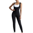 thumbnail image 5 of Women Sauna Suit Sweat Shirt Sleeveless Slimming Vest Hot Top Jumpsuit Shapewear Silvery L, 5 of 6