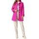 thumbnail image 2 of Abrigo largo clásico de invierno de una sola botonadura para mujer INSPIRE CHIC con bolsillos XS rosa intenso, 2 of 6