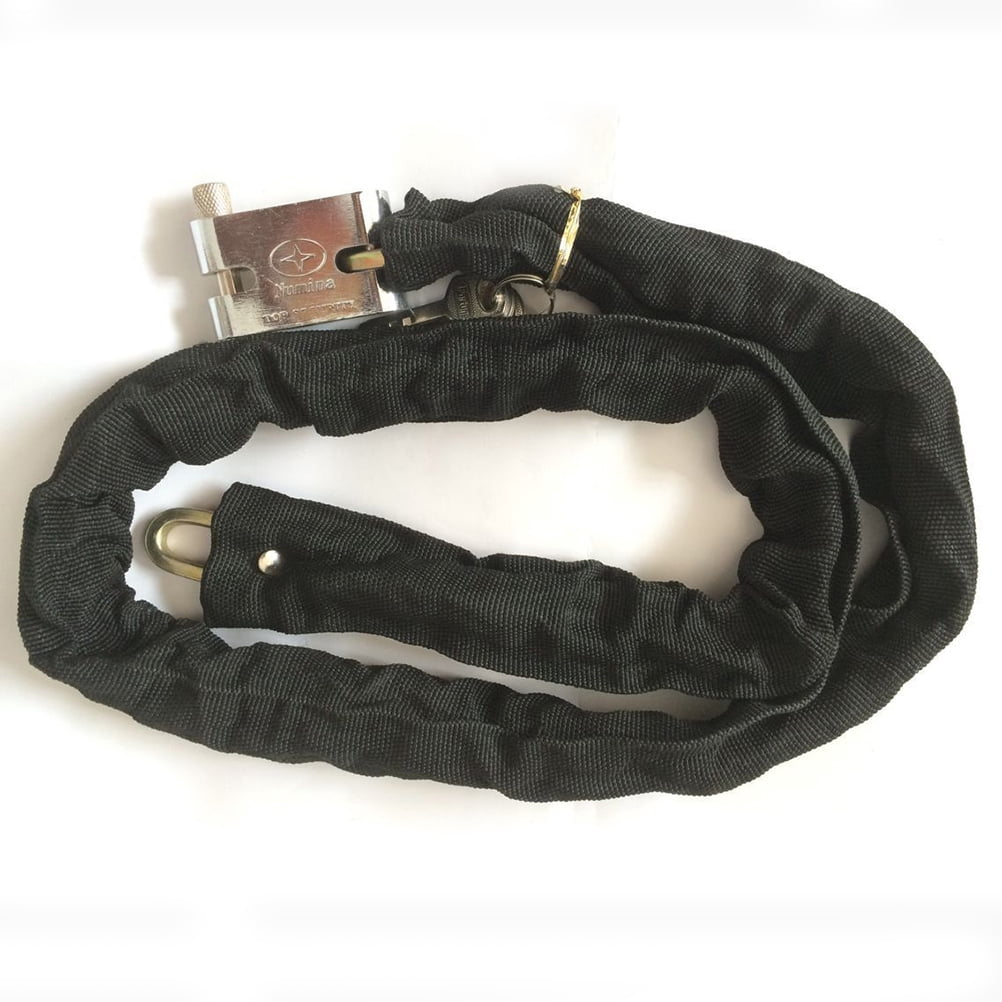 Bike Lock for Mountain Bike with Heavy Duty Manganese Steel Chain Anti-Theft Security Lock 120cm