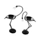 thumbnail image 2 of 2x Candelabros Candelabros de vela Decoración elegante Base estable Candelabros Candelabros para velas de pilar para mesa de fiesta Negro, 2 of 9