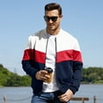 thumbnail image 3 of Men's Bomber Jacket Lightweight Casual Zipper Coat with Pockets Ideal for Camping, Hiking, 3 of 10